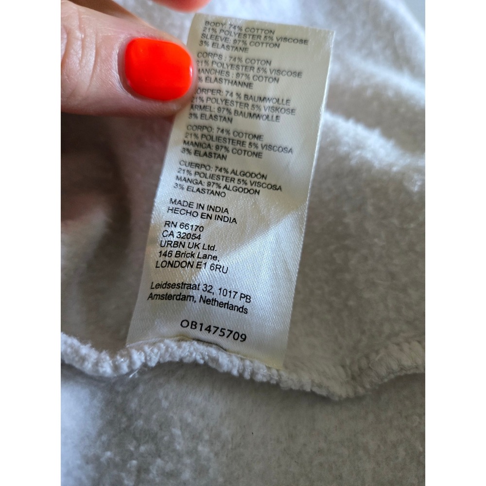 Free People Camden L Hoodie Grey Oversized Zip Up Sweatshirt OB1475709 NWT - Picture 3 of 14